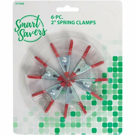 SMART SAVERS 2 In. Metal Spring Clamp Set 6-Piece AI003